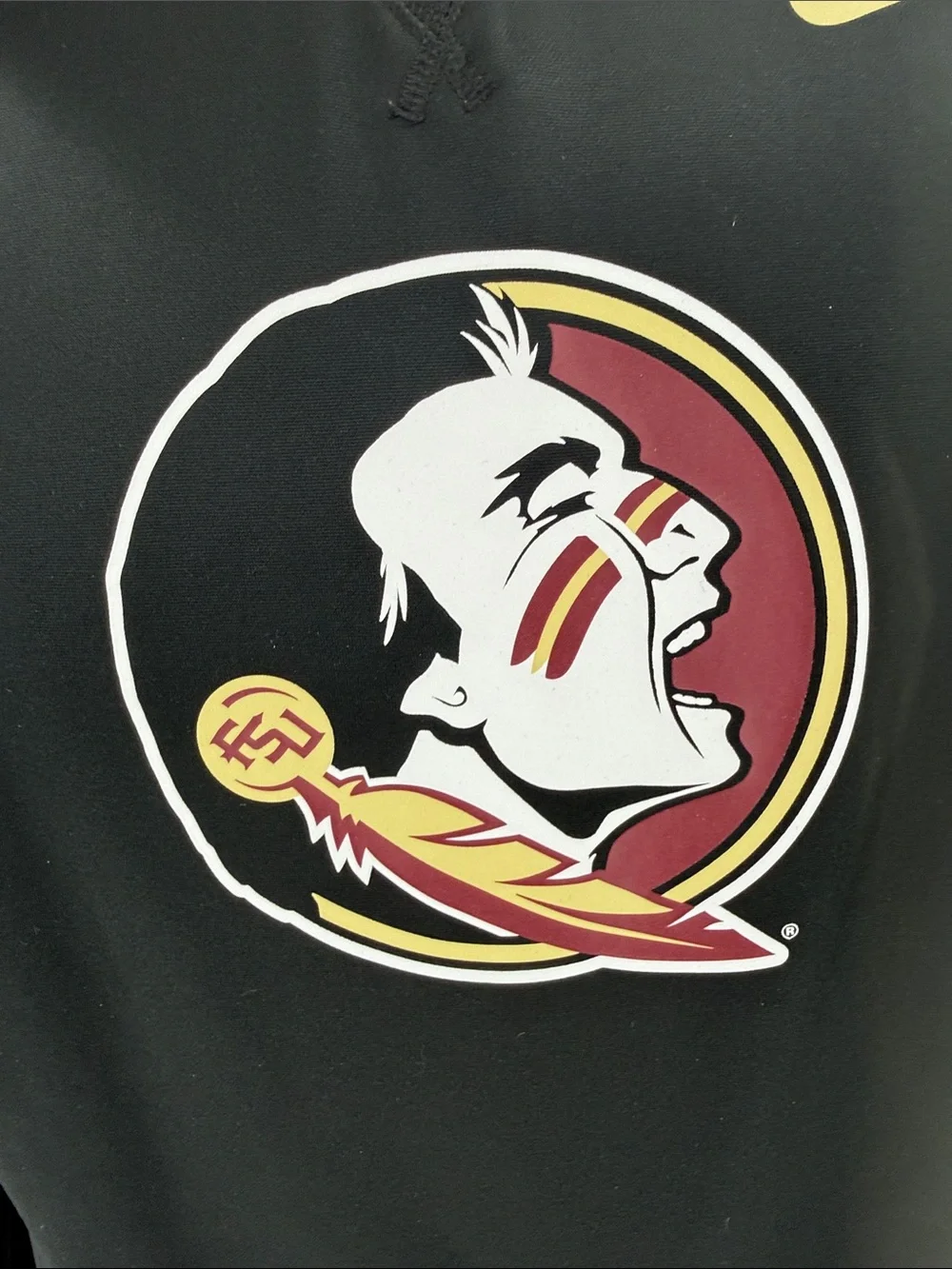 Nike FSU Black Pullover Hoodie with Garnet & Gold Seminoles Logo